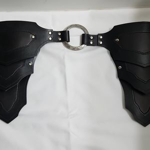 Dark Knight Armoury Dark Sorceress Leather Tassets - Black